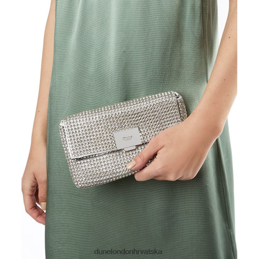 žene ukrašena clutch torbica Dune London H2BDNP246 evanders srebro
