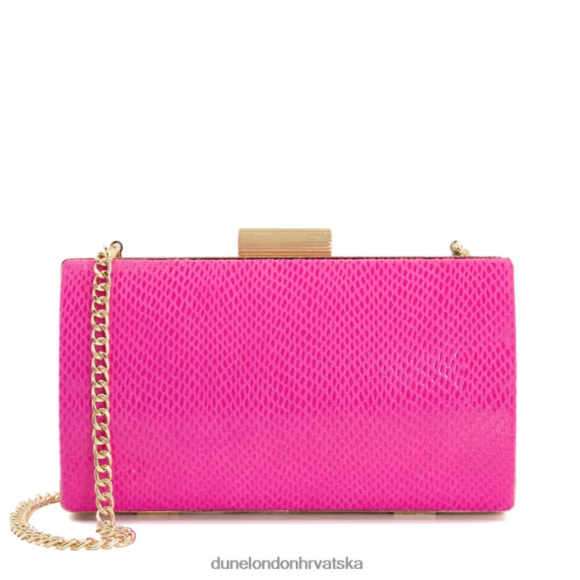 žene urezana kopča box clutch Dune London H2BDNP231 belleview ružičasta
