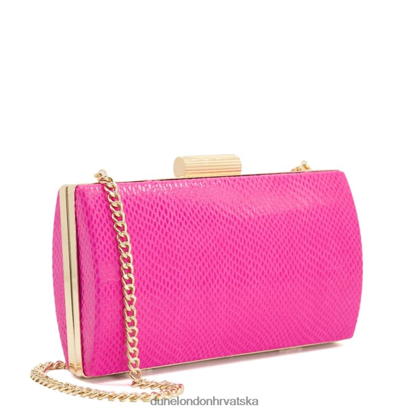 žene urezana kopča box clutch Dune London H2BDNP231 belleview ružičasta