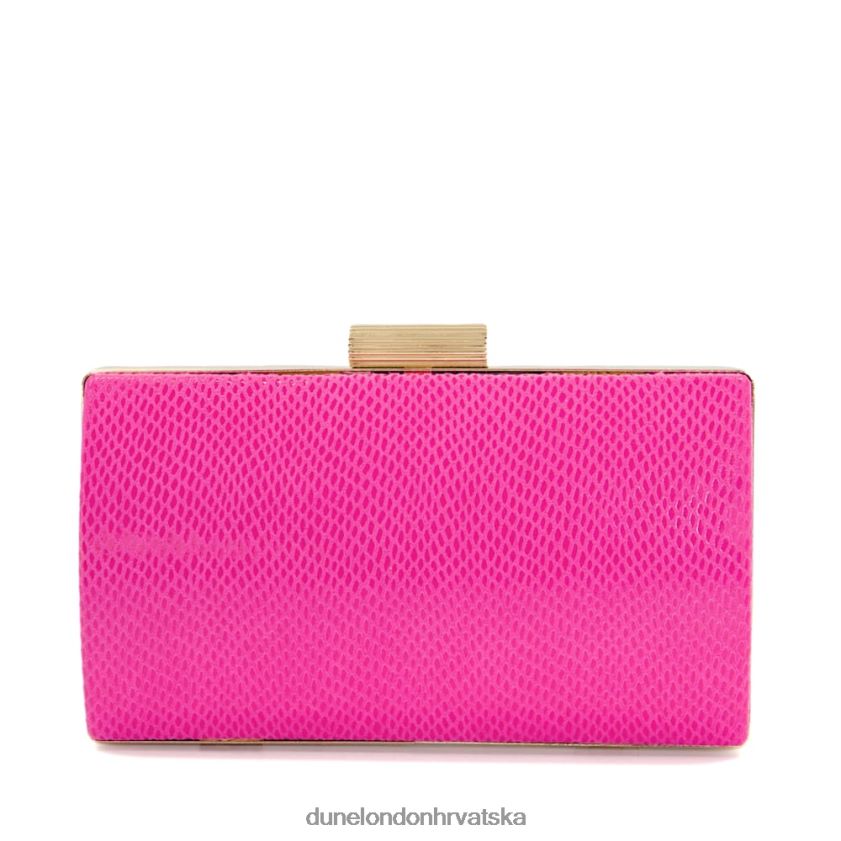 žene urezana kopča box clutch Dune London H2BDNP231 belleview ružičasta