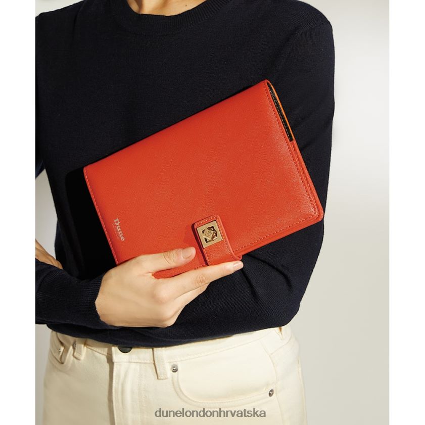 žene bilježnica a5 na zaključavanje Dune London H2BDNP239 potpisan naranča