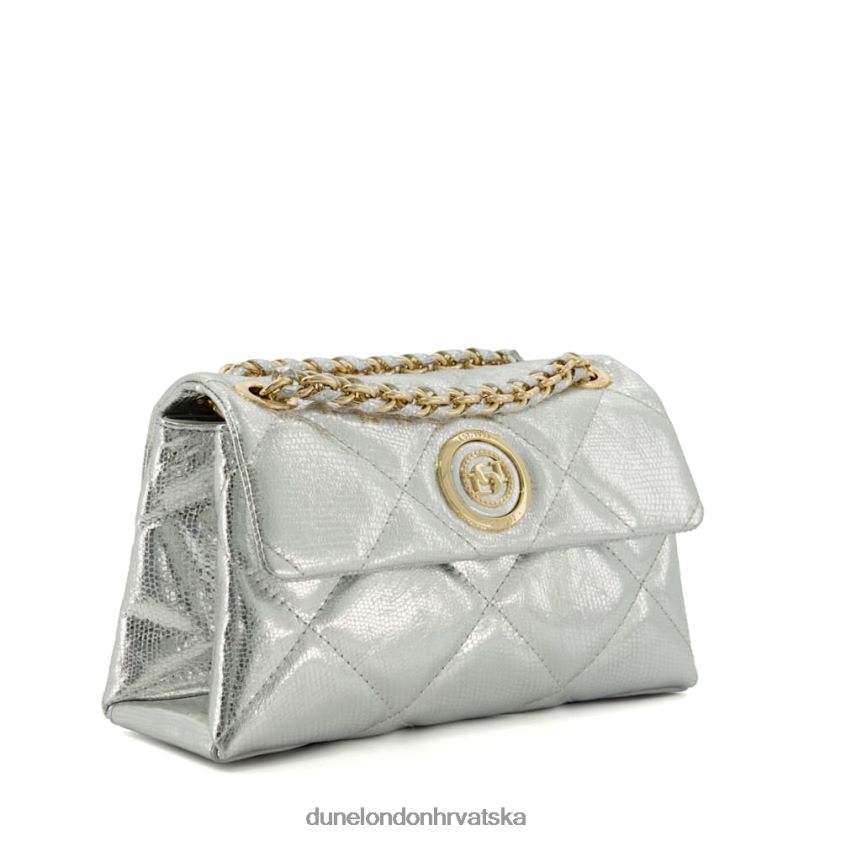 žene mala prošivena kožna torba Dune London H2BDNP27 vojvotkinja s srebro
