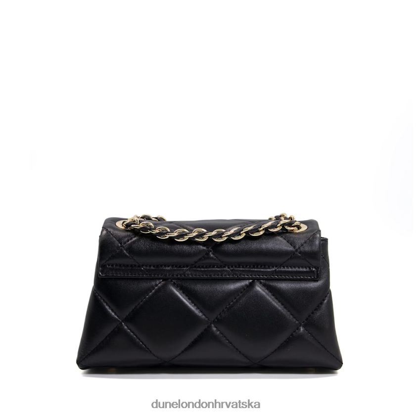 žene mala prošivena kožna torba Dune London H2BDNP342 vojvotkinja s crno