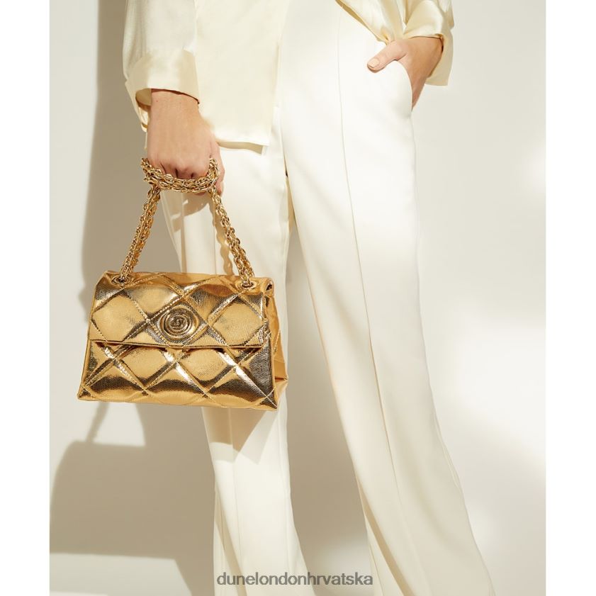 žene srednje prošivena torba s lančićem Dune London H2BDNP174 vojvotkinja zlato