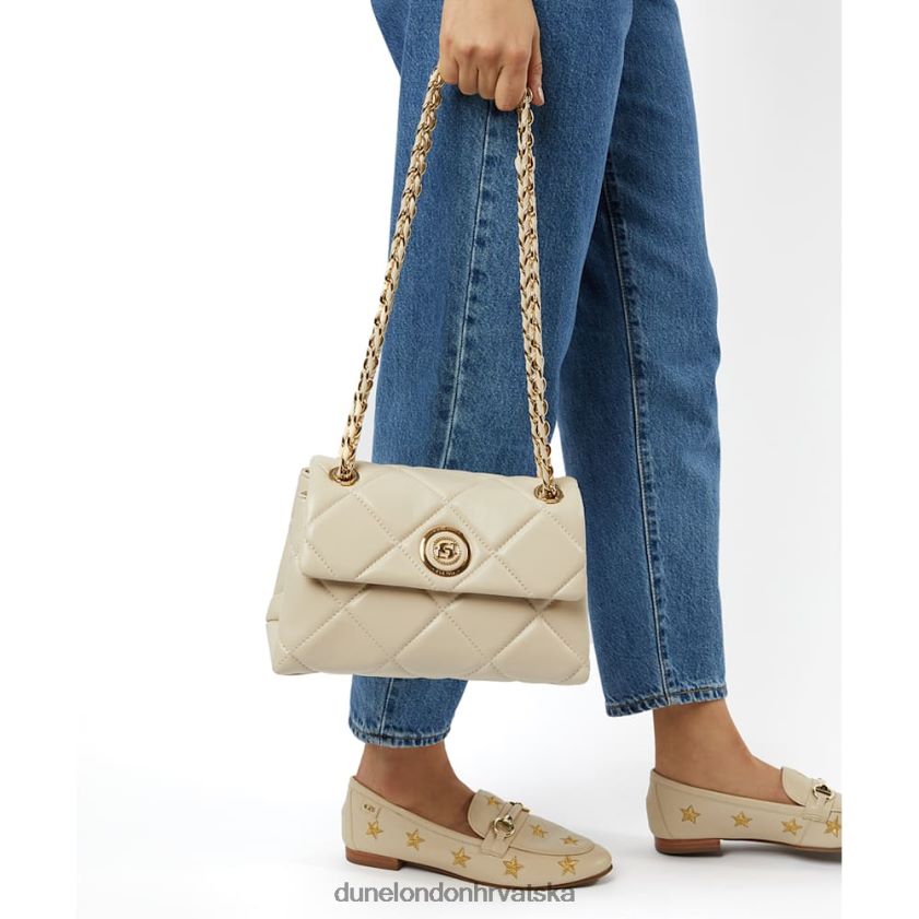 žene srednje prošivena torba s lančićem Dune London H2BDNP341 vojvotkinja krema