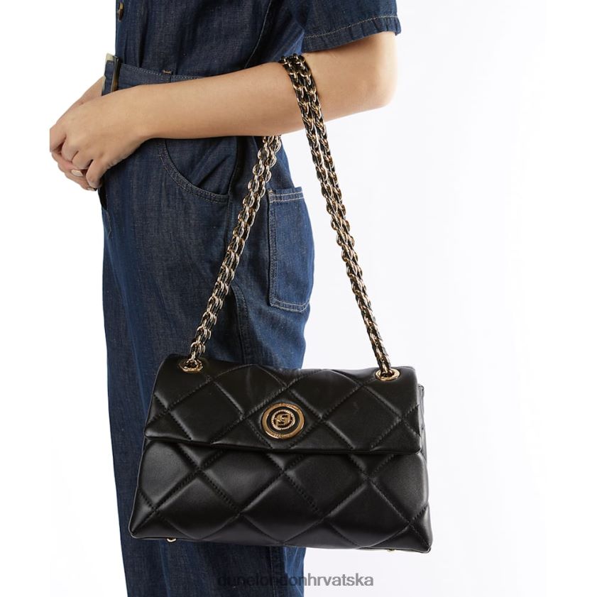 žene velika prošivena kožna torba Dune London H2BDNP10 vojvotkinja l crno