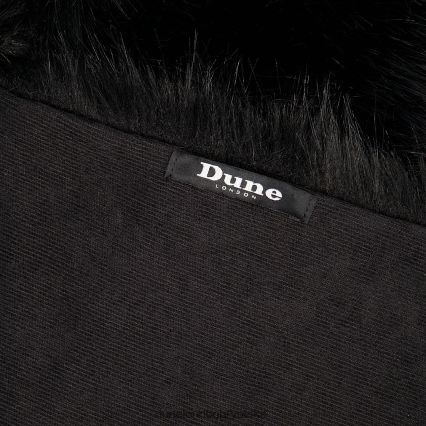 žene pahuljasti šal od umjetnog krzna Dune London H2BDNP286 landan crno