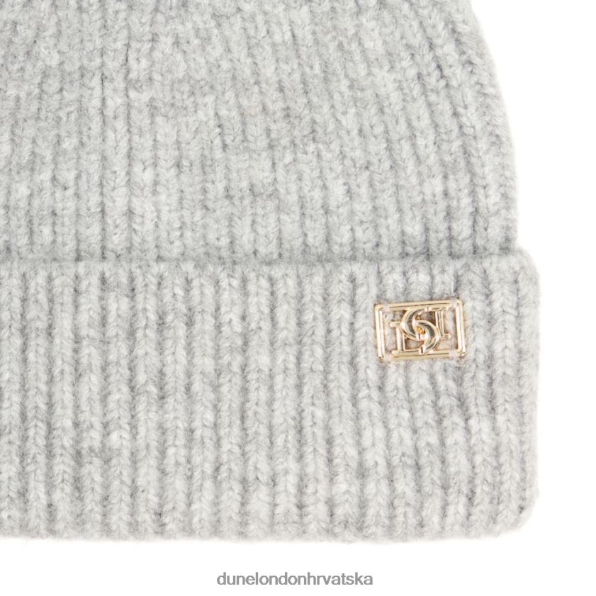 žene pletena beanie kapa Dune London H2BDNP291 felissia siva