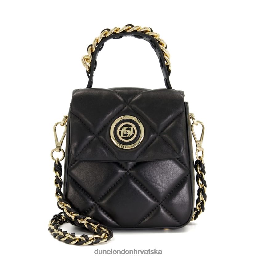 žene mala kožna torba preko ramena s lančićima Dune London H2BDNP211 vojvotkinja m crno