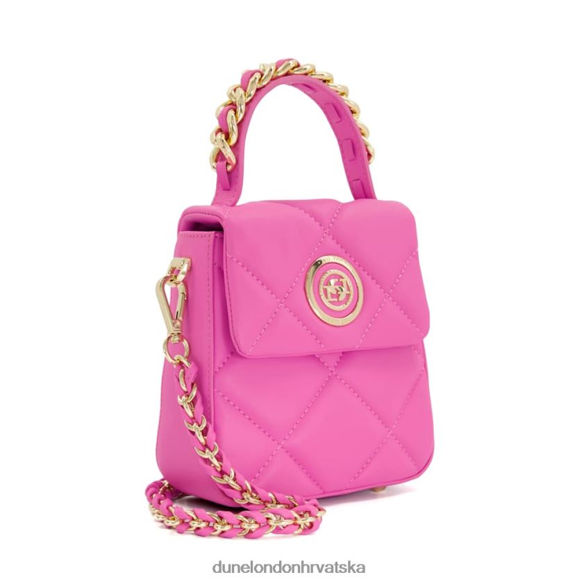 žene mala prošivena kožna torba preko ramena Dune London H2BDNP210 vojvotkinja m ružičasta