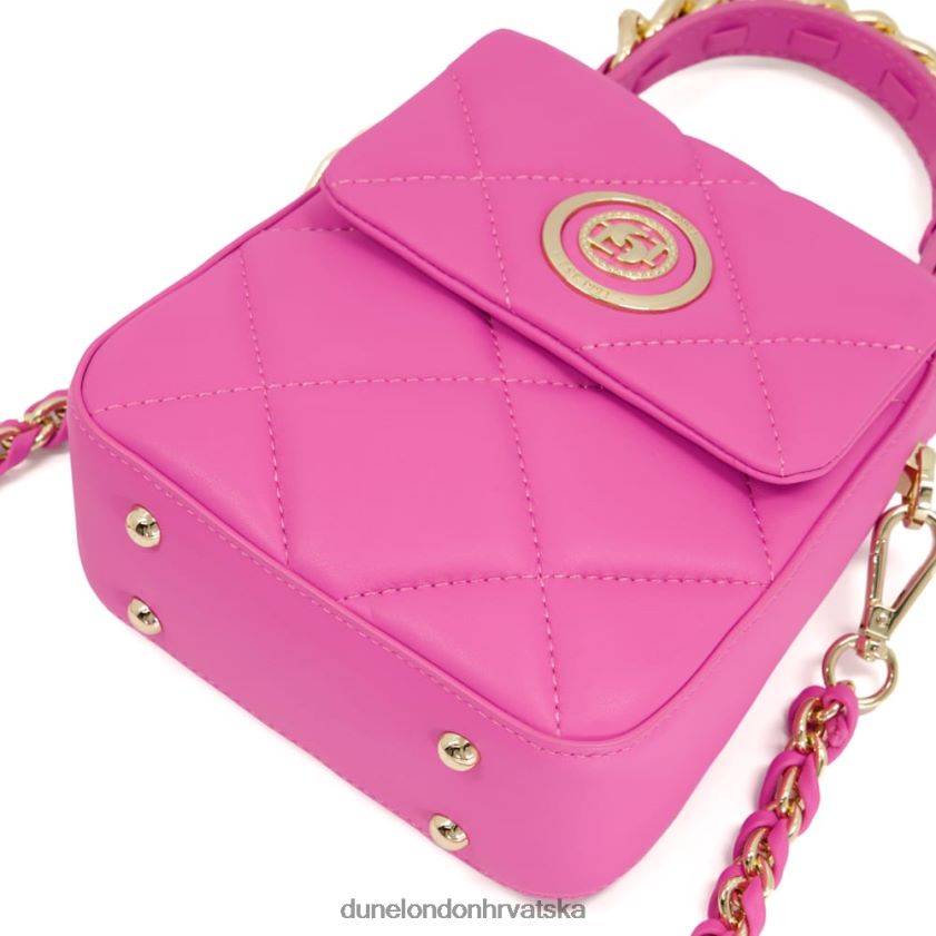 žene mala prošivena kožna torba preko ramena Dune London H2BDNP210 vojvotkinja m ružičasta