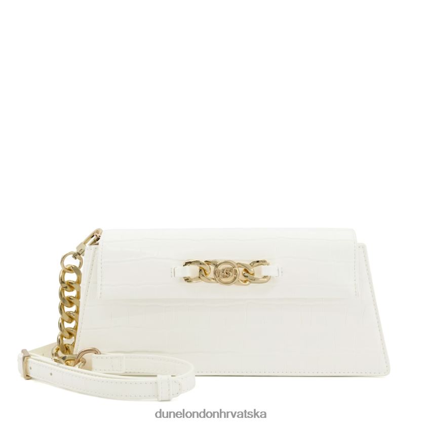 žene mala torba preko ramena s metalnim ukrasima Dune London H2BDNP109 bemmett bijela