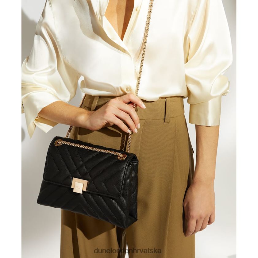 žene mala prošivena torbica za rame Dune London H2BDNP244 Dorchester crno