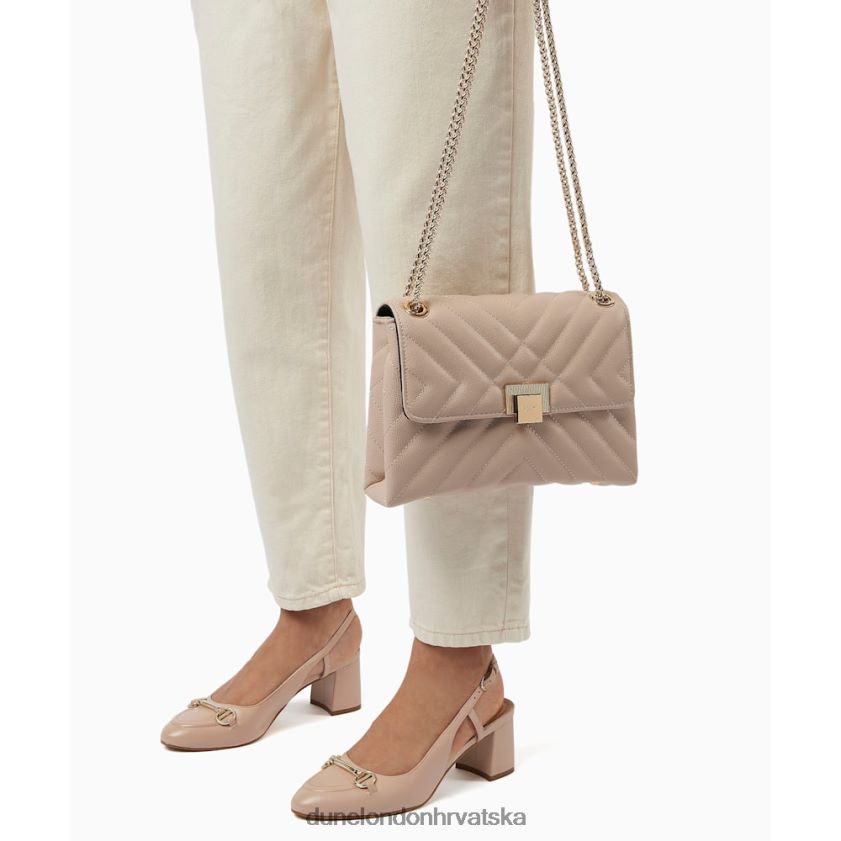 žene mala prošivena torbica za rame Dune London H2BDNP247 Dorchester ekru