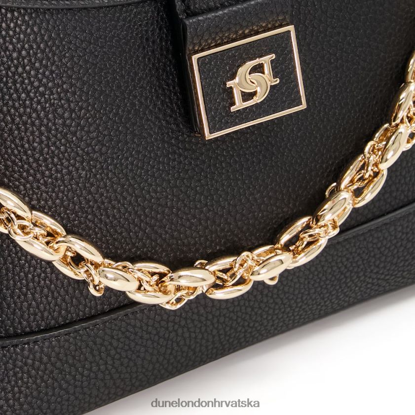 žene srednja torba za rame od recikliranog lanca Dune London H2BDNP222 poželjan crno