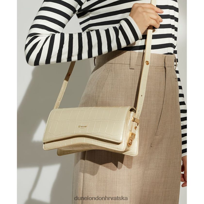 žene torba za rame zakrivljene baze Dune London H2BDNP207 dooley ekru
