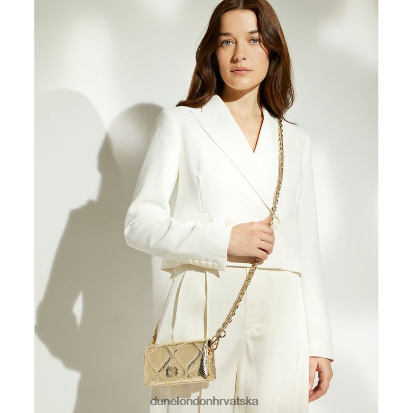 žene prošivena mikro torba Dune London H2BDNP35 skie zlato