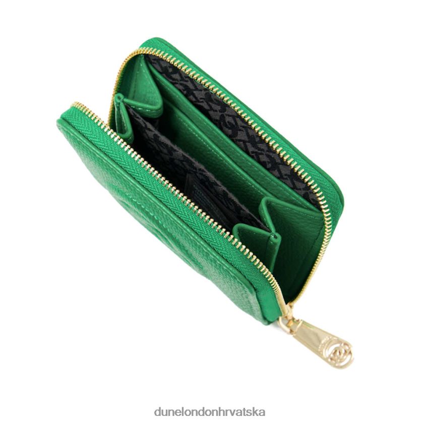 žene držač kartice s utisnutim logotipom Dune London H2BDNP260 kixter zelena