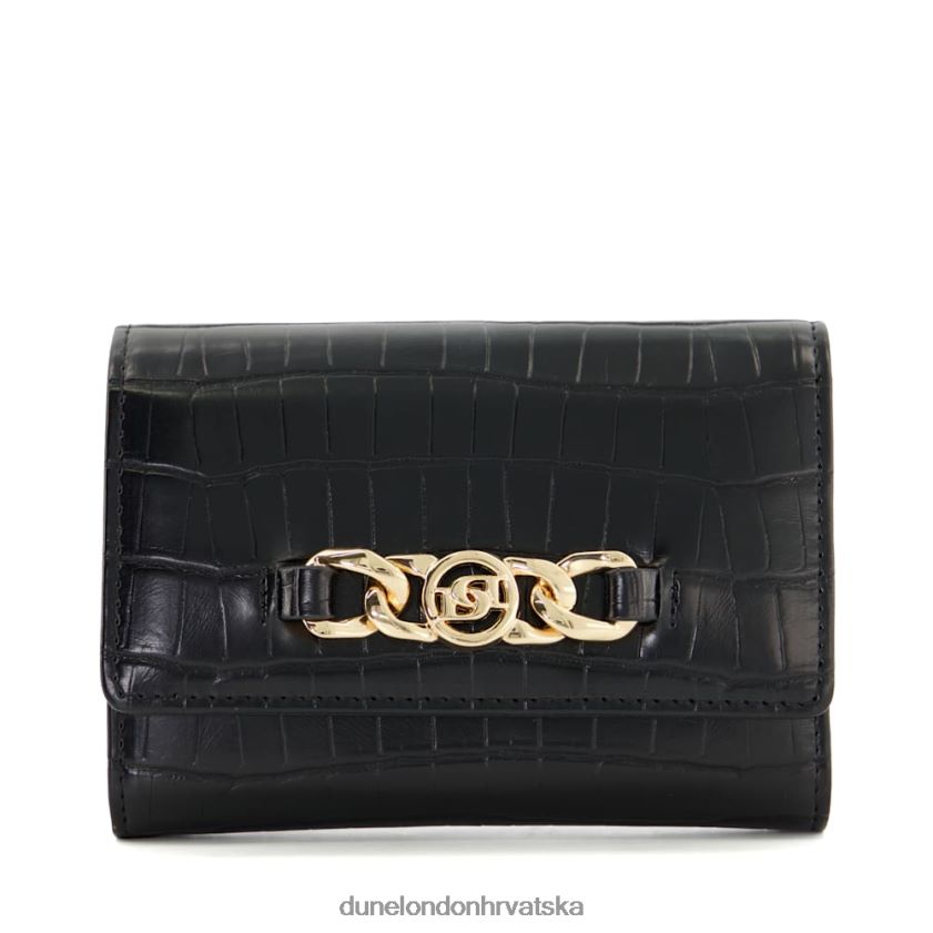 žene reciklirana torbica s metalnim ukrasima Dune London H2BDNP139 kayci crno