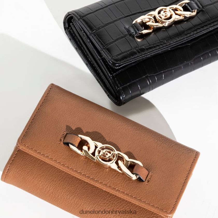 žene reciklirana torbica s metalnim ukrasima Dune London H2BDNP139 kayci crno