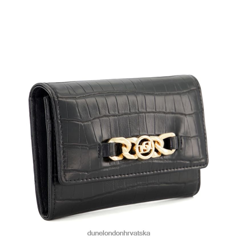 žene reciklirana torbica s metalnim ukrasima Dune London H2BDNP139 kayci crno