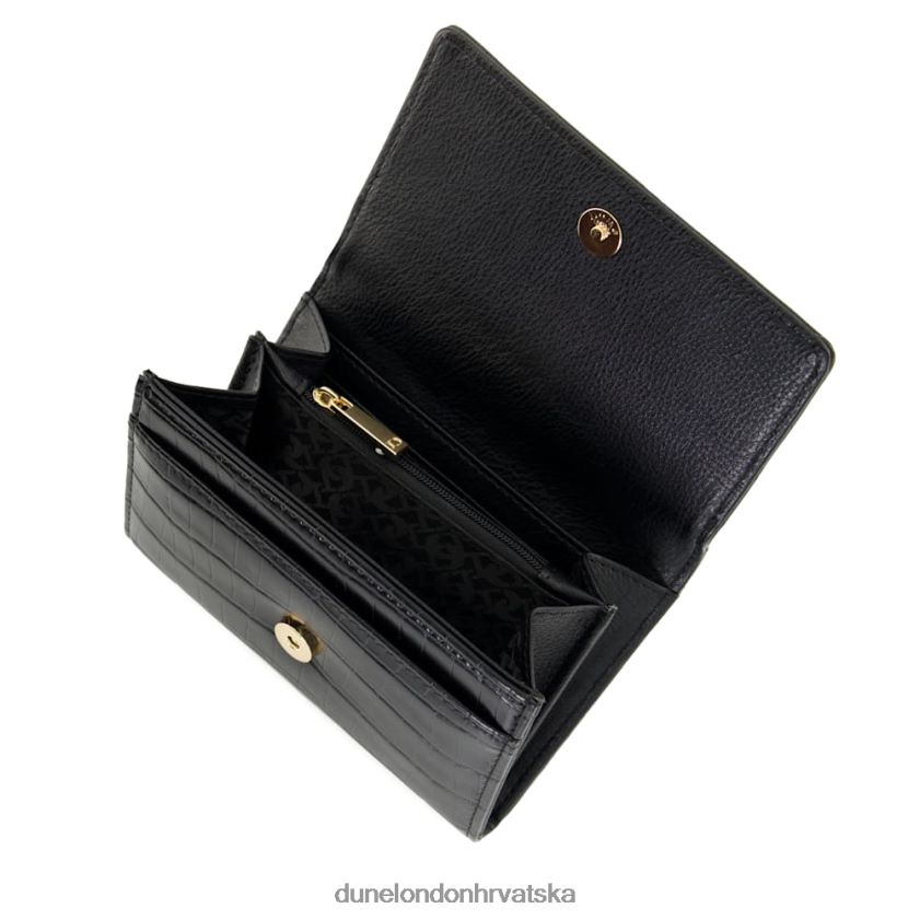 žene reciklirana torbica s metalnim ukrasima Dune London H2BDNP139 kayci crno