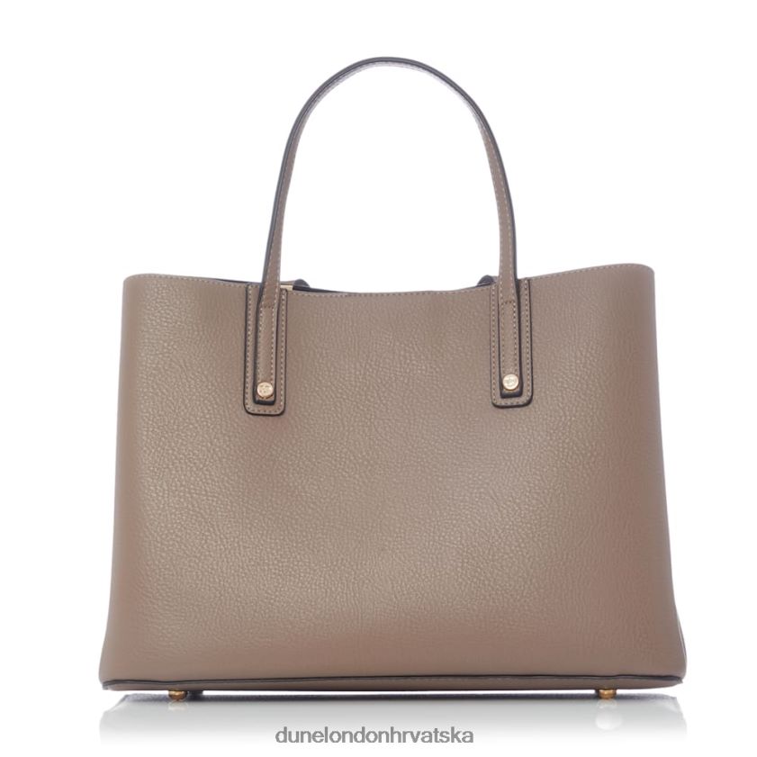 žene logo-hardware velika torba Dune London H2BDNP392 dorrie siva