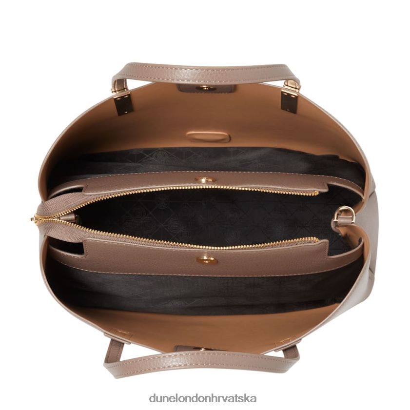 žene logo-hardware velika torba Dune London H2BDNP392 dorrie siva