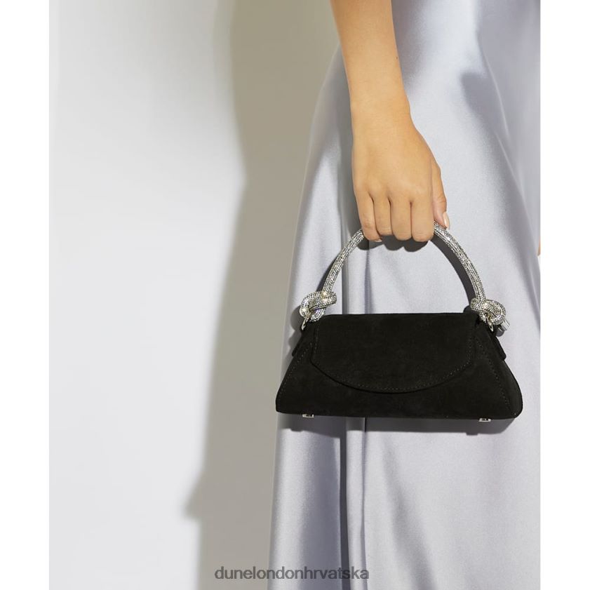 žene diamante torba s remenom s čvorom Dune London H2BDNP316 brynley crno