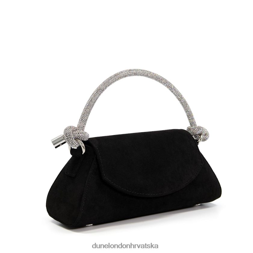 žene diamante torba s remenom s čvorom Dune London H2BDNP316 brynley crno