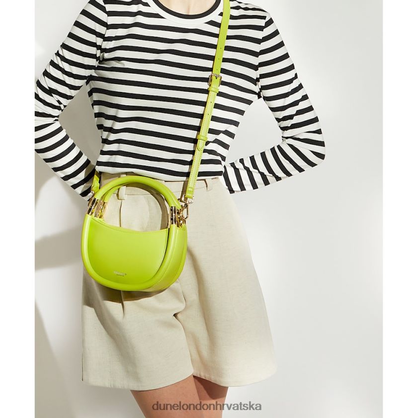 žene mala torba sa zakrivljenom bazom Dune London H2BDNP70 daphny vapno