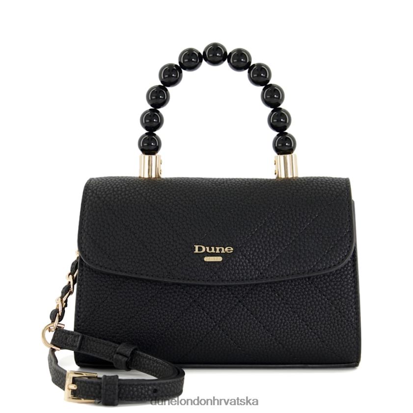 žene prošivena torba za hvatanje s malom perlicom Dune London H2BDNP188 točkice crno