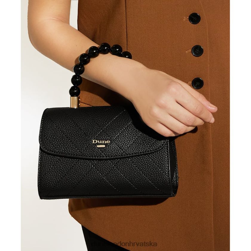 žene prošivena torba za hvatanje s malom perlicom Dune London H2BDNP188 točkice crno