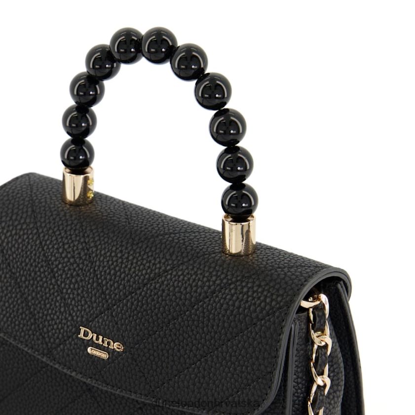 žene prošivena torba za hvatanje s malom perlicom Dune London H2BDNP188 točkice crno