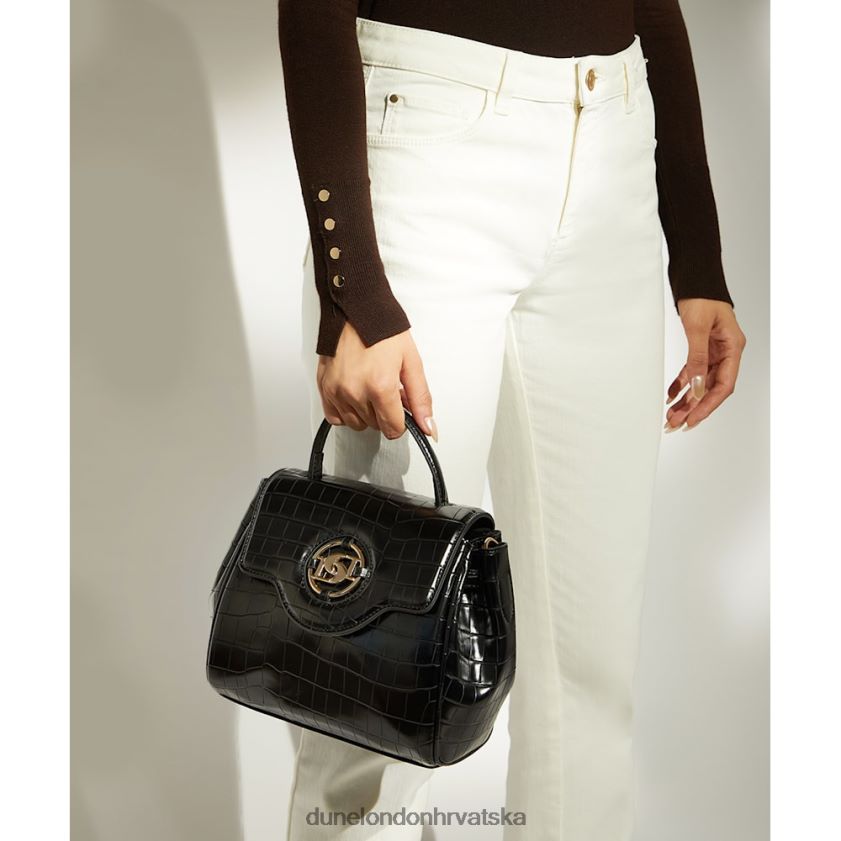 žene srednja torba s krokodlakom Dune London H2BDNP7 milijun crno