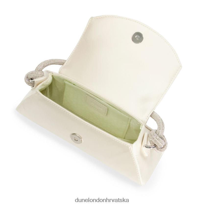žene torba za vjenčanje od satena s dijamantima Dune London H2BDNP14 brynley slonovača