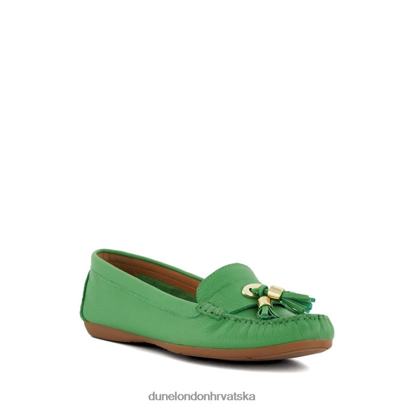 žene kožne mokasine s resicama Dune London H2BDNP580 sakupljati zelena