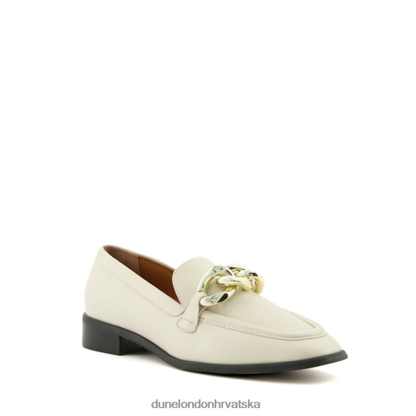 žene mokasinke s lančićima Dune London H2BDNP125 letimičan pogled ekru