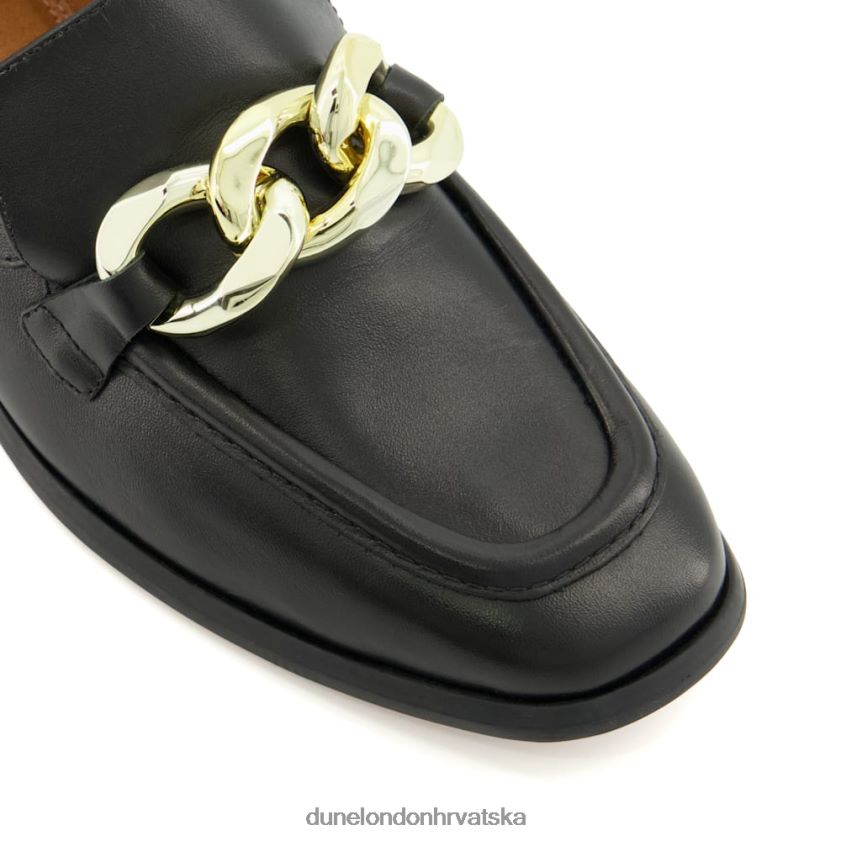 žene mokasinke s lančićima Dune London H2BDNP92 letimičan pogled crno