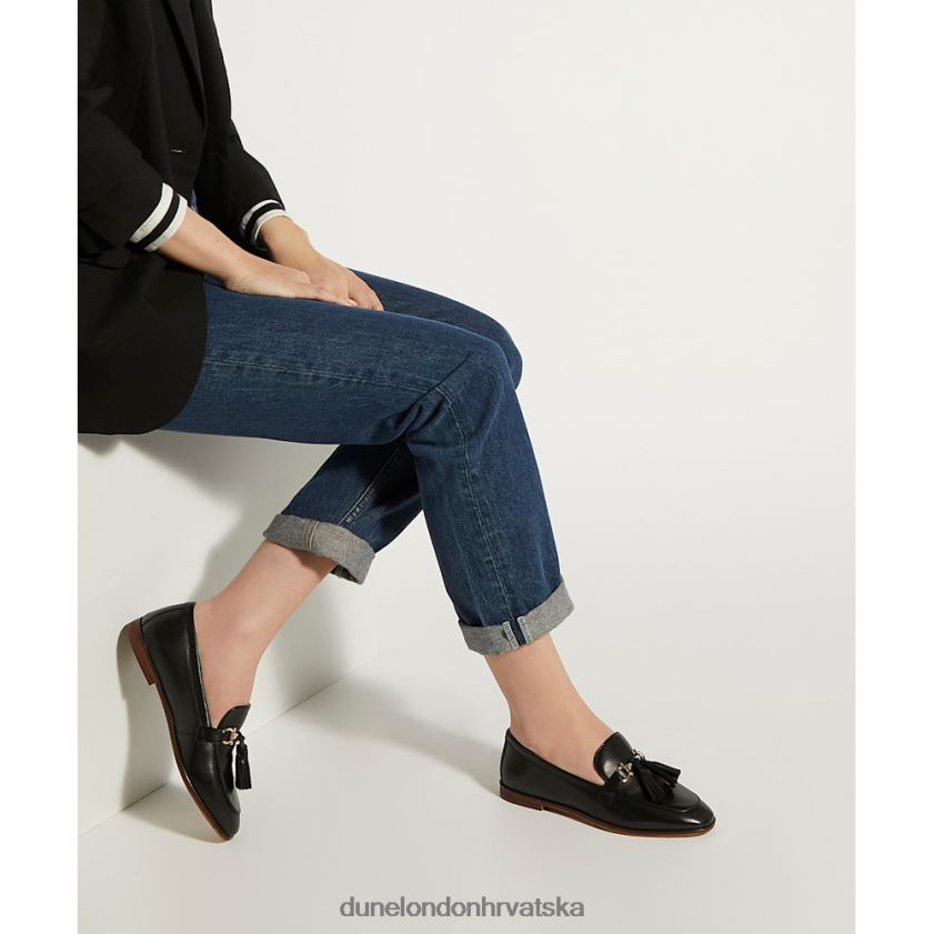 žene mokasinke s resicama i resicama Dune London H2BDNP419 giada crno