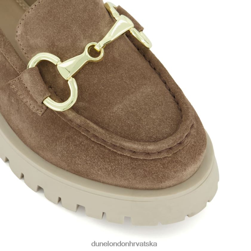 žene zdepaste mokasinke s ukrasima Dune London H2BDNP110 zurio karamela