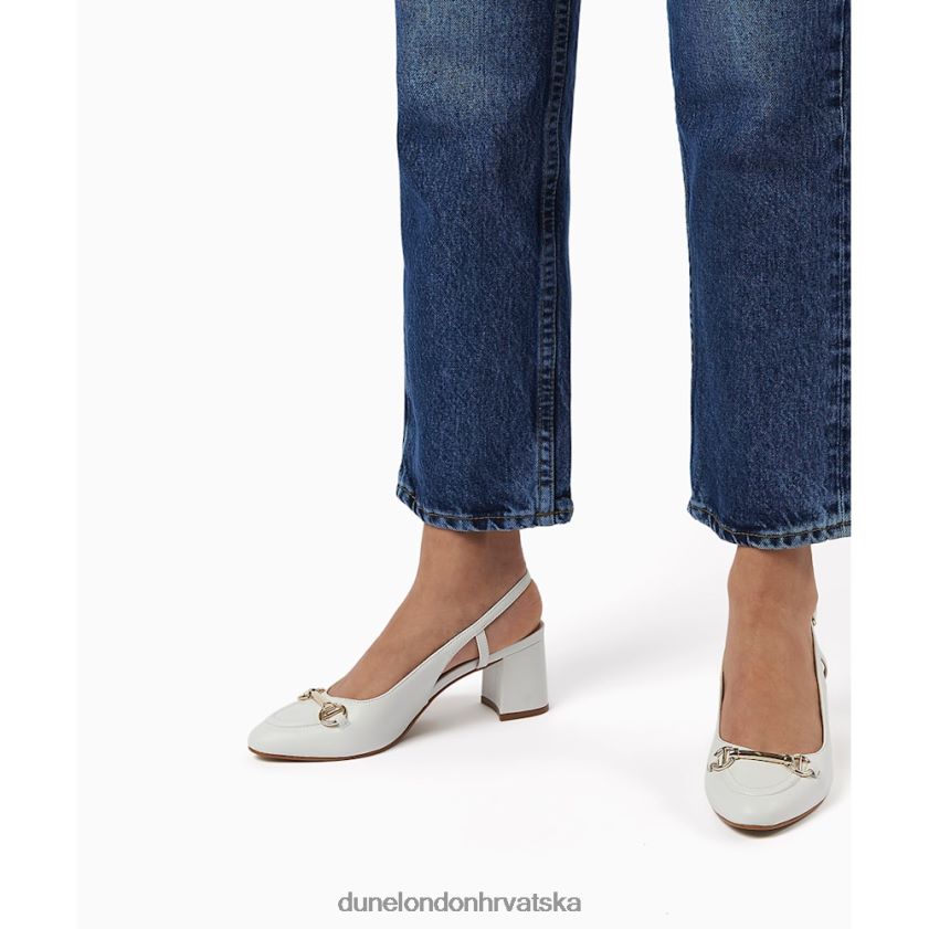 žene dvorske cipele širokog kroja Dune London H2BDNP344 cassie bijela