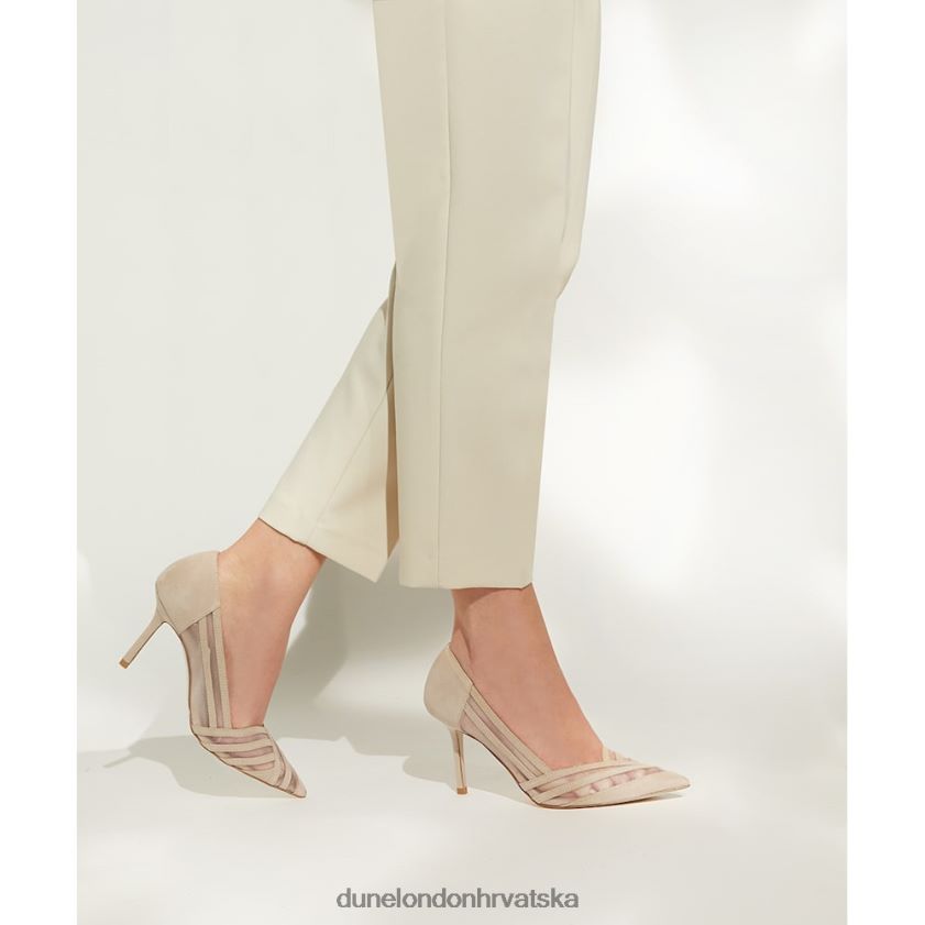 žene dvorske cipele s mrežastim obrubom Dune London H2BDNP473 os gola