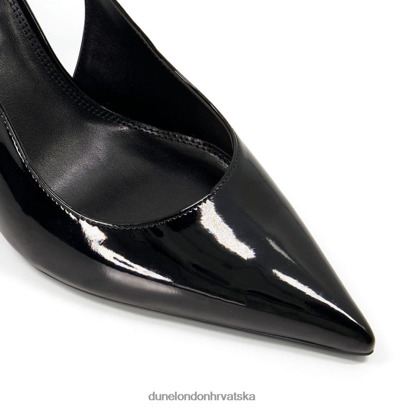 žene dvorske cipele s petom na remen Dune London H2BDNP528 kabina crno