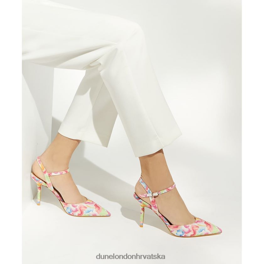 žene dvorske cipele s remenčićem za gležnjeve bez leđa Dune London H2BDNP447 klarisa multi