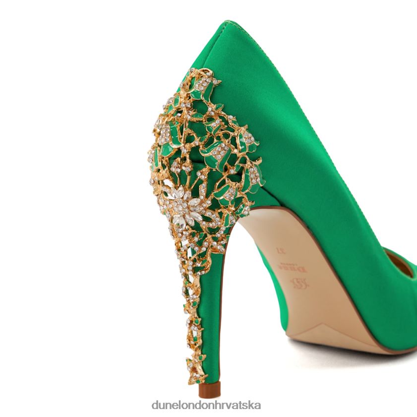 žene emajl-stiletto satenski sudovi Dune London H2BDNP445 audley zelena