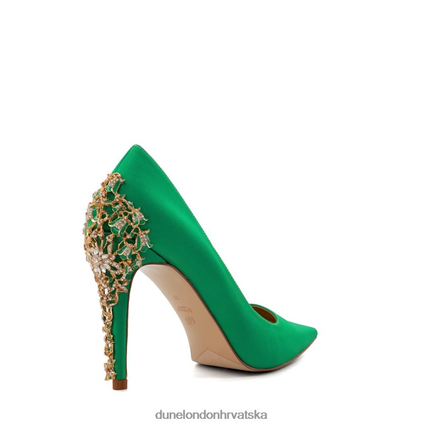 žene emajl-stiletto satenski sudovi Dune London H2BDNP445 audley zelena