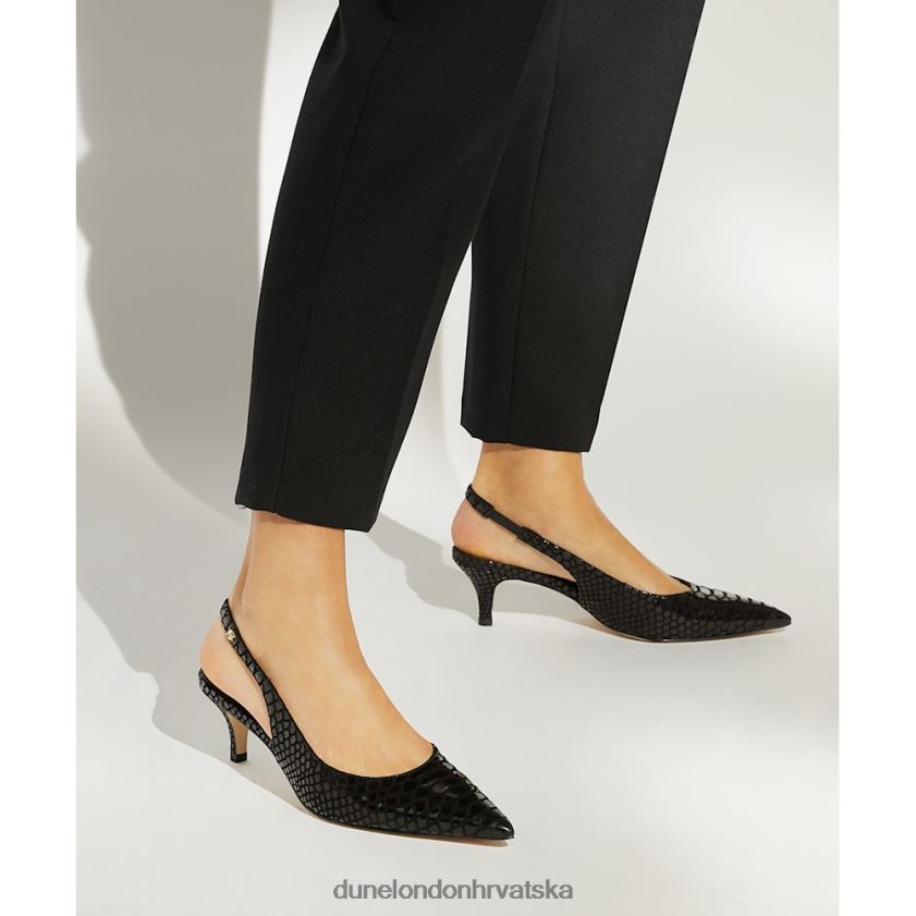 žene kožna igrališta s efektom reptila Dune London H2BDNP524 glavni grad crno