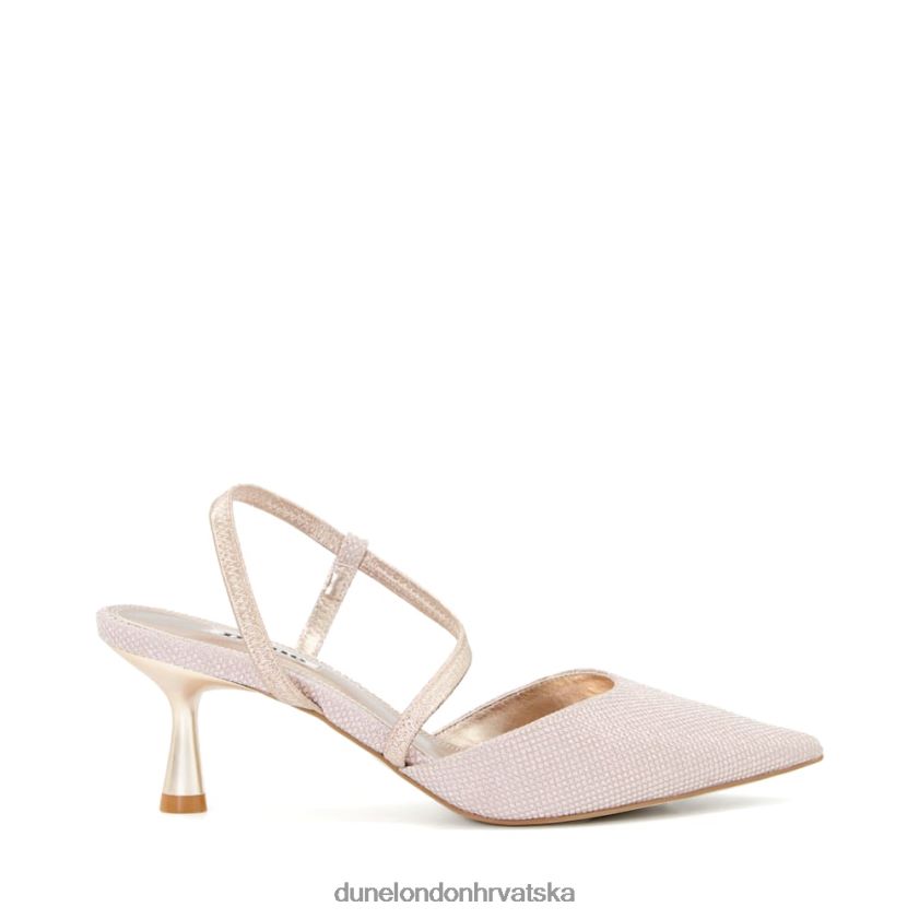 žene mat dvorske cipele s proširenom petom Dune London H2BDNP237 agrumi ružičasto zlatno