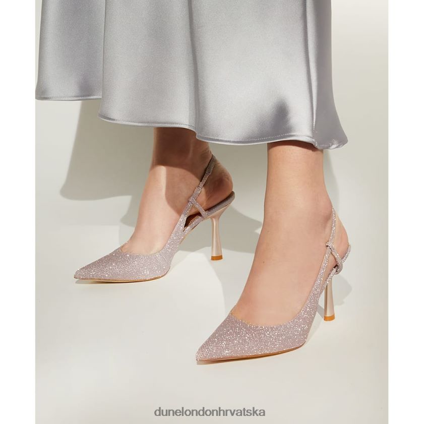 žene metalne dvorske cipele s naramenicama Dune London H2BDNP576 kabina ružičasto zlatno